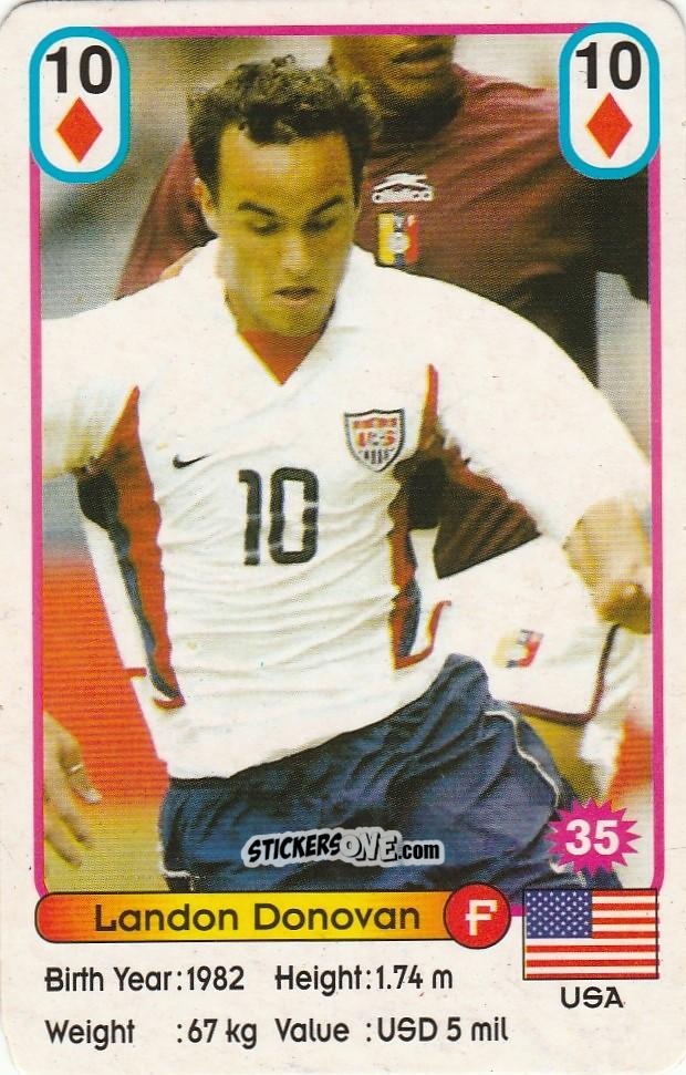 Cromo Landon Donovan - Football Stars New Season Blue Back
 n. 35 - Akas Akbalik
