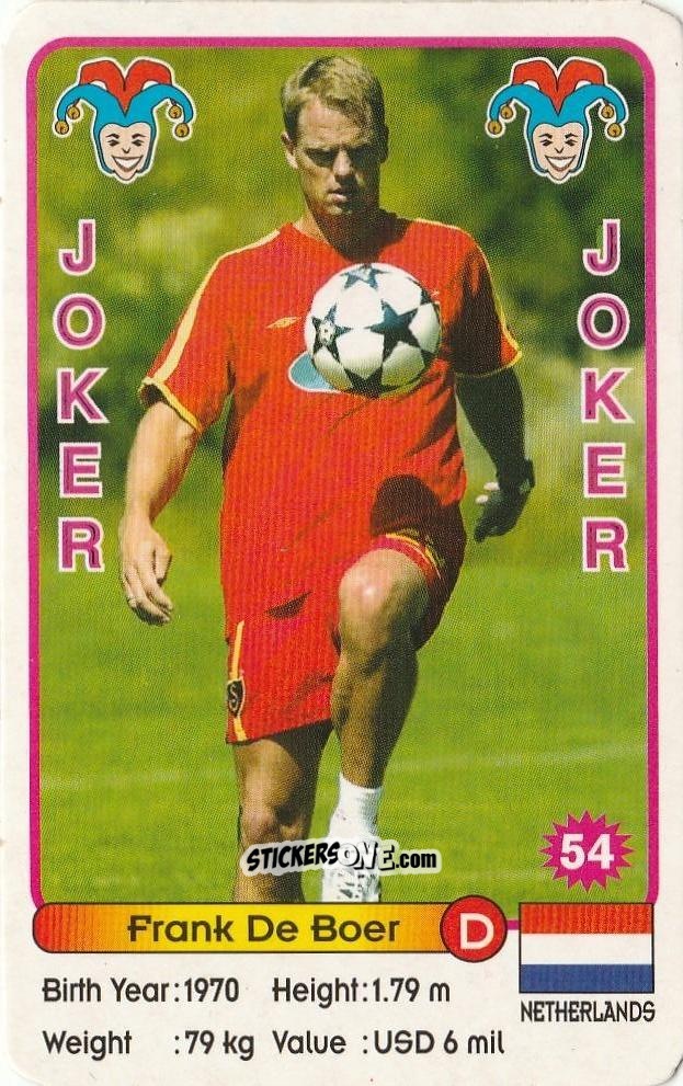 Cromo Frank De Boer - Football Stars New Season Blue Back
 n. 54 - Akas Akbalik
