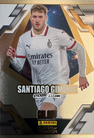 Sticker Santiago Gimenez - Serie A Player of The Match 2024-2025
 n. 187 - Panini