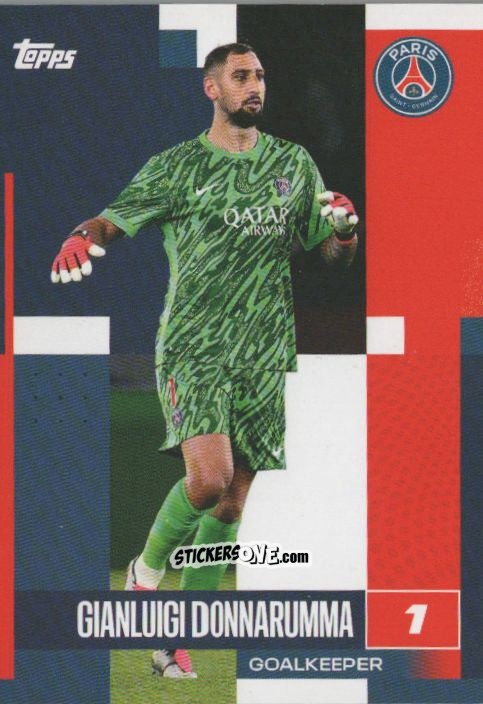Sticker Gianluigi Donnarumma - Paris Saint-Germain 2024-2025 Team Set
 n. 1 - Topps