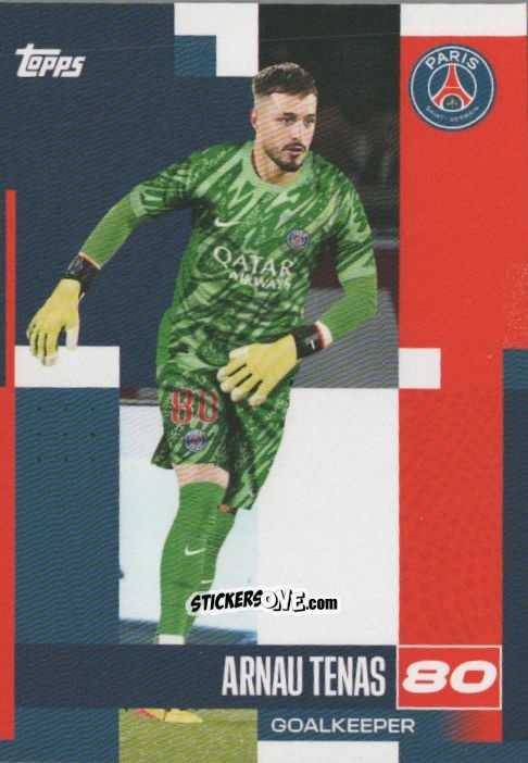 Figurina Arnau Tenas - Paris Saint-Germain 2024-2025 Team Set
 n. 2 - Topps