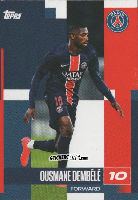 Figurina Ousmane Dembélé - Paris Saint-Germain 2024-2025 Team Set
 n. 21 - Topps