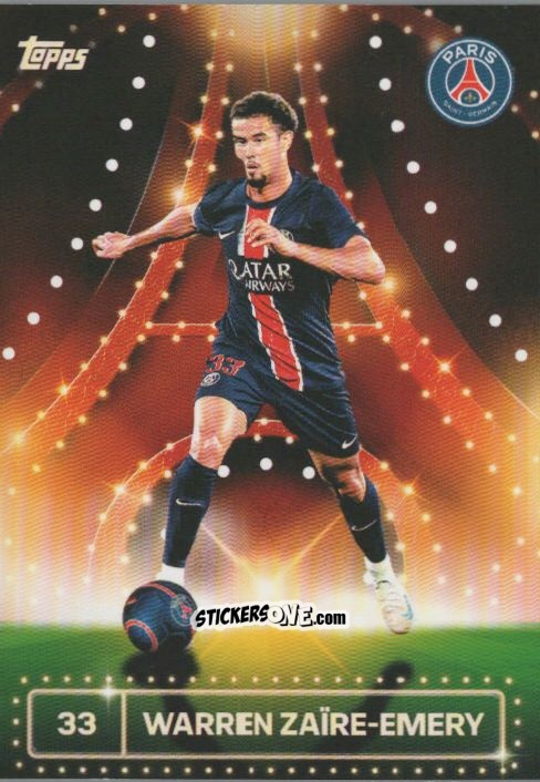 Sticker Warren Zaïre-Emery - Paris Saint-Germain 2024-2025 Team Set
 n. 26 - Topps