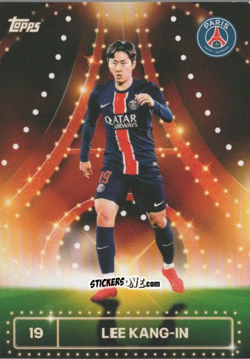 Cromo Lee Kang-in - Paris Saint-Germain 2024-2025 Team Set
 n. 28 - Topps