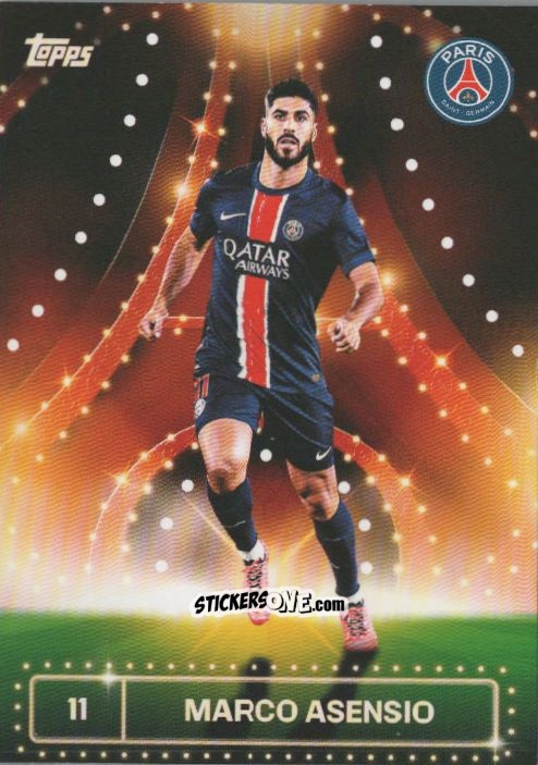 Figurina Marco Asensio - Paris Saint-Germain 2024-2025 Team Set
 n. 31 - Topps