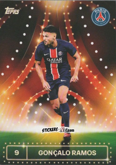 Figurina Gonçalo Ramos - Paris Saint-Germain 2024-2025 Team Set
 n. 32 - Topps