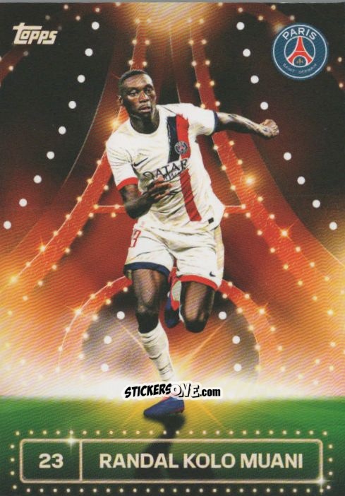 Cromo Randal Kolo Muani - Paris Saint-Germain 2024-2025 Team Set
 n. 33 - Topps