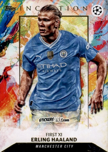 Cromo Erling Haaland - Inception Uefa Club Competitions 2023-2024 n. 11 - Topps
