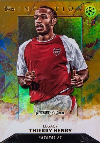 Cromo Thierry Henry - Inception Uefa Club Competitions 2023-2024 n. 29 - Topps