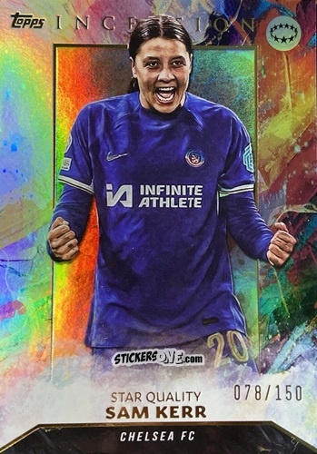 Figurina Sam Kerr - Inception Uefa Club Competitions 2023-2024 n. 38 - Topps