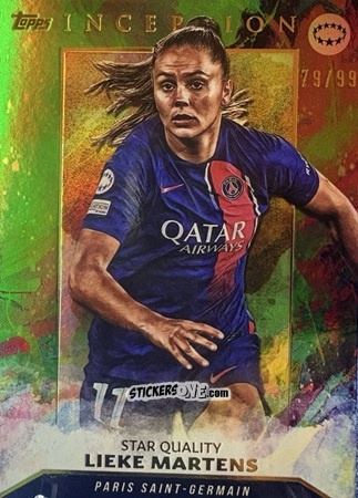 Figurina Lieke Martens - Inception Uefa Club Competitions 2023-2024 n. 66 - Topps