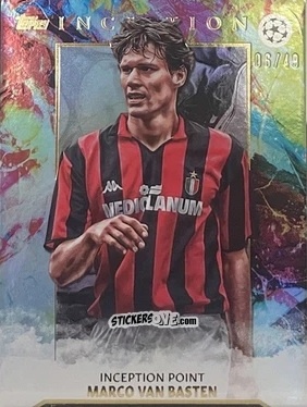 Sticker Marco van Basten - Inception Uefa Club Competitions 2023-2024 n. 96 - Topps