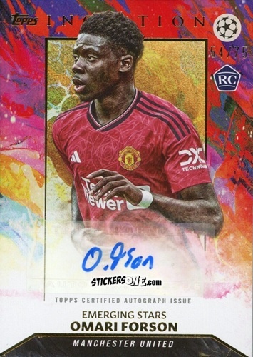 Cromo Omari Forson - Inception Uefa Club Competitions 2023-2024 n. AU6 - Topps