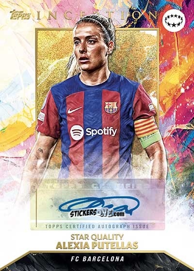 Sticker Alexia Putellas - Inception Uefa Club Competitions 2023-2024 n. AU27 - Topps