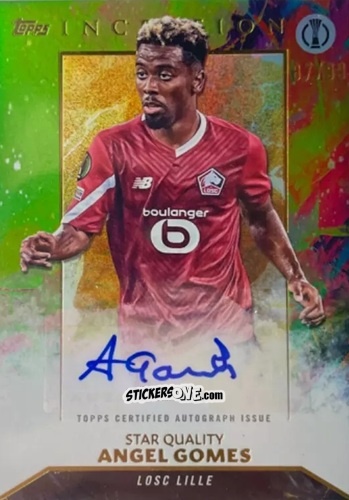 Cromo Angel Gomes - Inception Uefa Club Competitions 2023-2024 n. AU29 - Topps