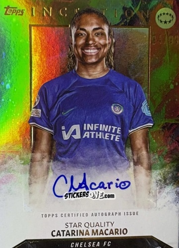 Cromo Catarina Macario - Inception Uefa Club Competitions 2023-2024 n. AU37 - Topps