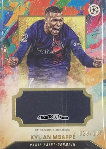 Sticker Kylian Mbappé - Inception Uefa Club Competitions 2023-2024 n. REC5 - Topps