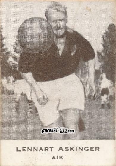 Figurina Lennart Askinger - Allsvenskan 1950-1951 n. 2 - Alifabolaget
