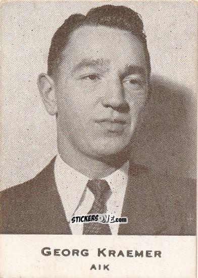 Figurina Georg Kraemer - Allsvenskan 1950-1951 n. 6 - Alifabolaget
