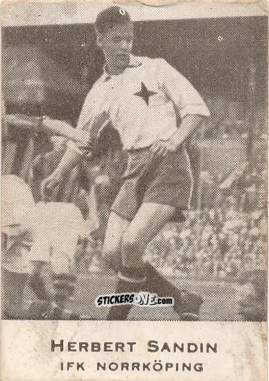 Cromo Herbert Sandin - Allsvenskan 1950-1951 n. 10 - Alifabolaget
