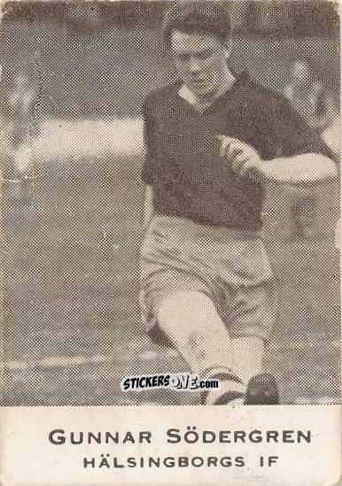 Figurina Gunnar Södergren - Allsvenskan 1950-1951 n. 12 - Alifabolaget
