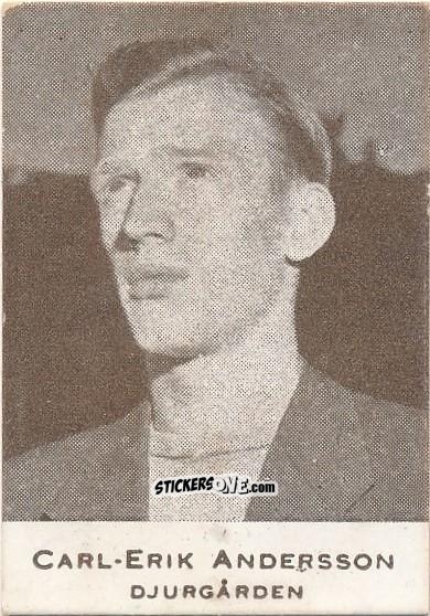 Figurina Carl-Erik Andersson - Allsvenskan 1950-1951 n. 13 - Alifabolaget
