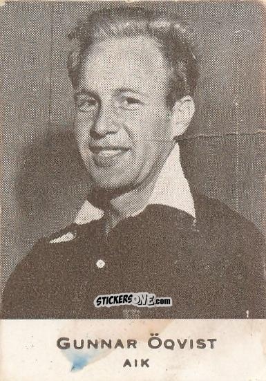 Figurina Gunnar Öqvist - Allsvenskan 1950-1951 n. 15 - Alifabolaget
