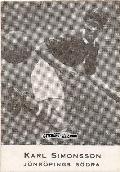 Figurina Karl Simonsson - Allsvenskan 1950-1951 n. 25 - Alifabolaget
