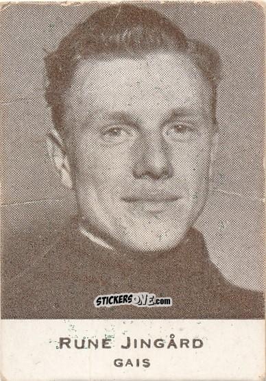 Figurina Rune Jingård - Allsvenskan 1950-1951 n. 28 - Alifabolaget
