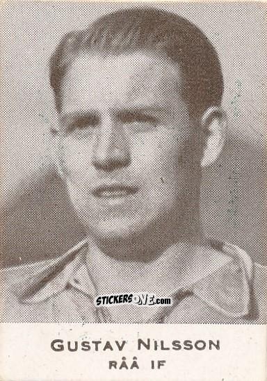 Figurina Gustav Nilsson - Allsvenskan 1950-1951 n. 38 - Alifabolaget
