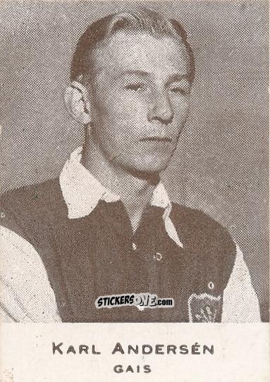 Figurina Karl Andersén - Allsvenskan 1950-1951 n. 43 - Alifabolaget
