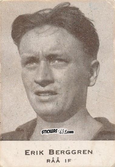 Figurina Erik Berggren - Allsvenskan 1950-1951 n. 45 - Alifabolaget
