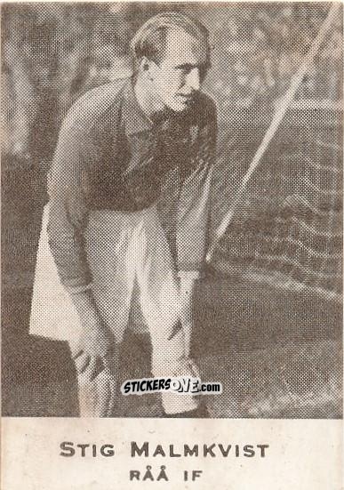 Figurina Stig Malmkvist - Allsvenskan 1950-1951 n. 47 - Alifabolaget
