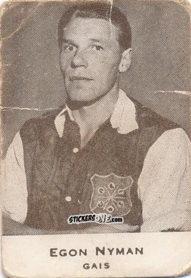 Figurina Egon Nyman - Allsvenskan 1950-1951 n. 58 - Alifabolaget
