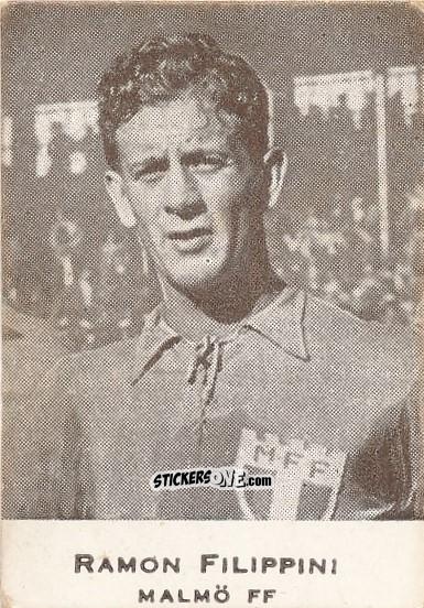 Figurina Ramon Filippini - Allsvenskan 1950-1951 n. 61 - Alifabolaget
