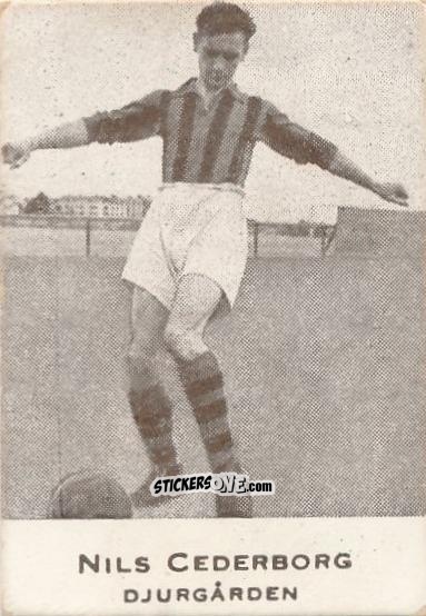 Figurina Nils Cederborg - Allsvenskan 1950-1951 n. 114 - Alifabolaget
