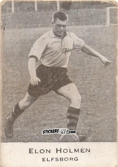 Figurina Elon Holmén - Allsvenskan 1950-1951 n. 128 - Alifabolaget
