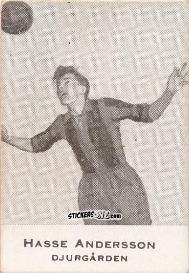 Figurina Hasse Andersson - Allsvenskan 1950-1951 n. 153 - Alifabolaget
