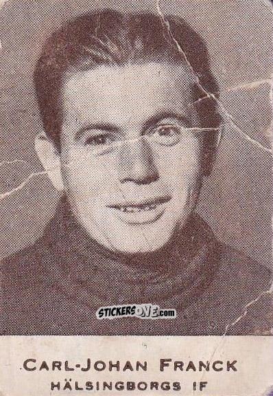 Figurina Carj-Joan Franck - Allsvenskan 1950-1951 n. 208 - Alifabolaget
