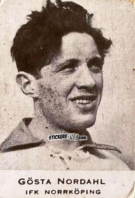 Cromo Gösta Nordahl - Allsvenskan 1951-1952 n. 5 - Alifabolaget
