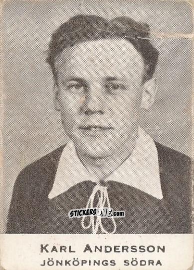 Figurina Karl Andersson - Allsvenskan 1951-1952 n. 7 - Alifabolaget
