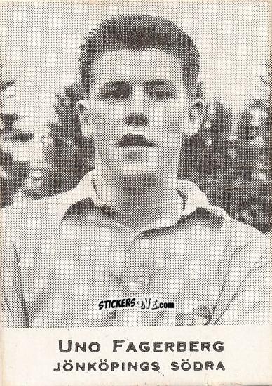 Figurina Uno Fagerberg - Allsvenskan 1951-1952 n. 8 - Alifabolaget

