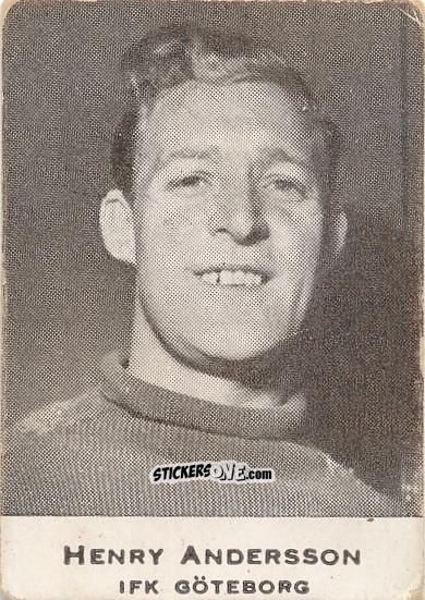 Figurina Henry Andersson - Allsvenskan 1951-1952 n. 12 - Alifabolaget
