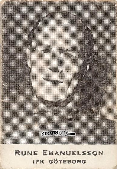 Figurina Rune Emanuelsson - Allsvenskan 1951-1952 n. 17 - Alifabolaget
