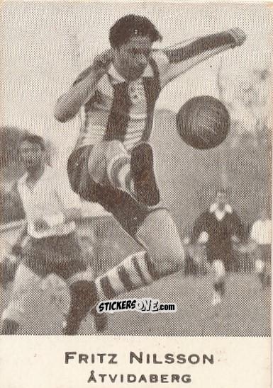 Figurina Fritz Nilsson - Allsvenskan 1951-1952 n. 31 - Alifabolaget
