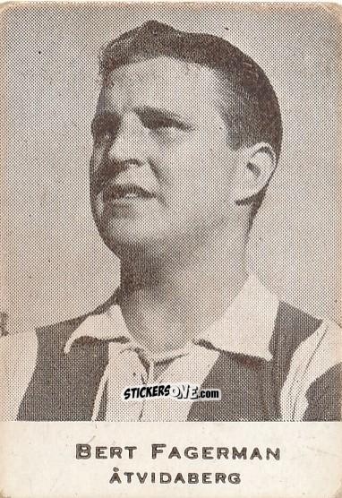 Figurina Bert Fagerman - Allsvenskan 1951-1952 n. 33 - Alifabolaget
