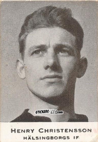 Figurina Henry Christensson - Allsvenskan 1951-1952 n. 52 - Alifabolaget
