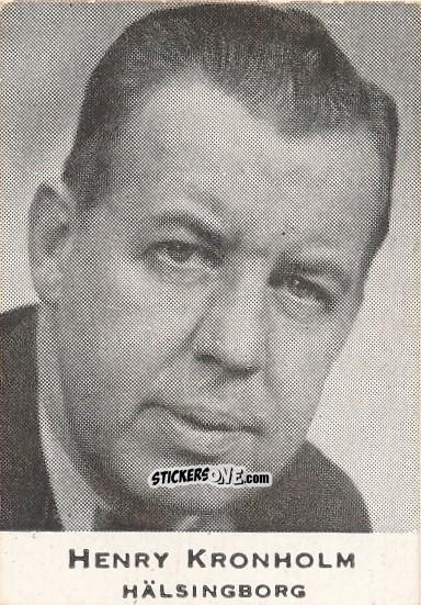 Figurina Henry Kronholm - Allsvenskan 1951-1952 n. 64 - Alifabolaget
