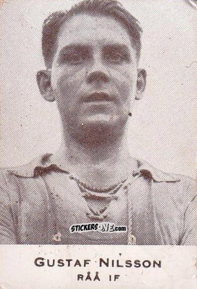 Figurina Gustaf Nilsson - Allsvenskan 1951-1952 n. 105 - Alifabolaget
