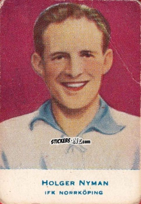 Cromo Holger Nyman - Allsvenskan 1953-1956 n. 24 - Alifabolaget
